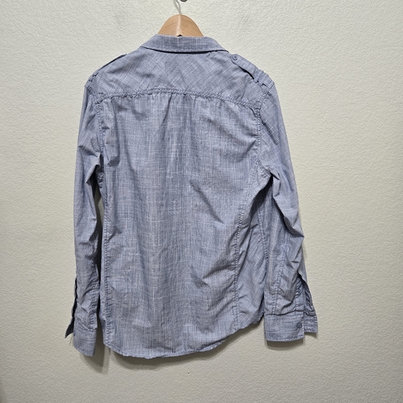 American Rag Casual Gray Button-Up Shirt Size L - Picture 4 of 8